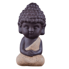 Traditional Little Buddha Statue Monk Tea Pet Decoration on Your KungFu Tray, Meditation Accessories for Zen Garden Sand Decor 2024 - buy cheap