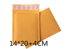 Sobres acolchados de papel Kraft con burbujas, sobres de correo de Color amarillo, tamaño 100x140 + 40mm, 200 unids/lote directamente de fábrica, 100 Uds. 2024 - compra barato