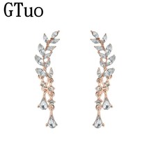 Crystal Women Angel Wings Stud Earrings Party Wedding Fashion Jewelry Rhinestone Shiny Ear Accessories Drop Shipping Brincos 2024 - buy cheap