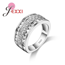 Anéis vintage de prata esterlina 925, anéis para mulheres, de zircônia cúbica, joias e bijuterias para casamento e noivado 2024 - compre barato