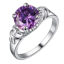 purple zircon beautiful  Silver plated ring, silver fashion jewelry ring For Women&Men , /ADUZPBVI IANLJMID 2024 - buy cheap