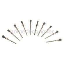 10pcs Steel Copper Pencil Wire Wheel Cup Brushes Kit Accessories for Polished Rotary Tool 2024 - buy cheap