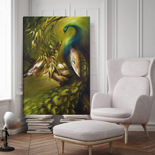 Abstract Animal Peacock Canvas Paintings Wall Art Home Decor For Living Room HD Print oil painting Animal Poster Pictures Mural 2024 - buy cheap
