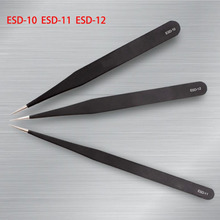 1PcsAnti-static Precision Tweezers Stainless Steel ESD Tweezer Electronics Repair Tools 2024 - buy cheap