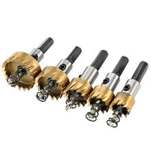5PCS High Speed Steel Hole Saw Cutter Tool Saw Tooth HSS 6542 Titanium Coated Drill Bits Set 16/18.5/20/25/30mm Power Tools 2024 - buy cheap