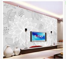 3d wallpaper custom 3d wall murals wallpaper Hand drawn flower mural TV background wall paper living room wallpaper wall decor 2024 - buy cheap