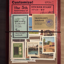 Adesivos retro para viagem com 18 espaços, adesivos para faça-você-mesmo, scrapbook em papel 2024 - compre barato