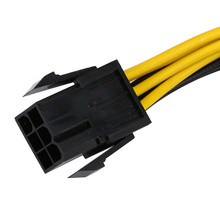 18 см конверсионный провод 6-контактный в 8-контактный PCI Express кабель преобразователя питания для видеокарты GPU PCIE PCI-E JQ0329 2024 - купить недорого