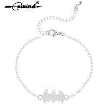 Cxwind Charm Bat Bracelets & Bangles for Women Love Opening Animal Bracelet Jewelry Pulseras Masculina 2024 - buy cheap