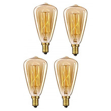 4pcs/lot Bulb Lamp Edison Reproduction 40 Watt E14 ST48 Dimmable Incandescent Vintage Edison Light Bulb 40W Warm White 220-240V 2024 - купить недорого