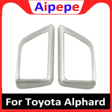 Cubierta de altavoz para puerta trasera de coche, pegatinas de decoración de embellecedor para Toyota Alphard Vellfire 2016 2017 2018 2019 ABS 2024 - compra barato