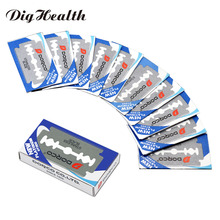 Dighealth 50pcs Double-sided Edge Razor Blades Stainless Steel Safety Razor Blade For Men Shave Blade Eyebrow Hair Shaping Blade 2024 - buy cheap