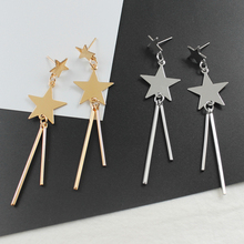 Stars earrings Gold and silver Metal alloys Drop Earring fashion woman girl The Best Gift Seaside vacation Jewellery Accessories 2024 - buy cheap