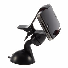 Универсальный вращающийся на 360 градусов Автомобильный держатель для лобового стекла, держатель для телефона, подставки для iPhone5, для смартфона Samsung, GPS 2024 - купить недорого
