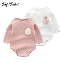Lovely cozy newborn baby romper cartoon bunny pocket infant kids jumpsuit toddler boy/girls overalls onesie for children outfit 2024 - buy cheap