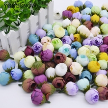 2cm Small Tea Rose Bud 20pcs Artificial Peony Flowers Head for Home Wedding Decoration Wreath Scrapbook  DIY Craft Fake Flower 2024 - buy cheap