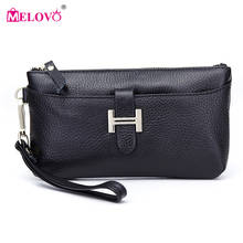 MELOVO Fashion Day Clutches Women's Leather Handbags Coin Purse Mobile Phone Bag Clutch Bag iphone Case 08625 2024 - buy cheap