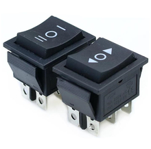 KCD4 1PCS black Rocker Switch Power Switch ON-OFF-ON 3 Position 6 Pins No lights  16A 250VAC/ 20A 125VAC 2024 - buy cheap