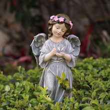 European Resin Material Catholic Angel Statue Garden Decoration Garden Family Christmas Decoration Garden Decoration 2024 - buy cheap