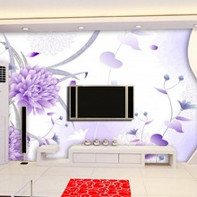 Beibehang Custom hand-painted flowers 3D stereoscopic wallpaper the living room TV backdrop block room mural wallpaper 3D 2024 - buy cheap