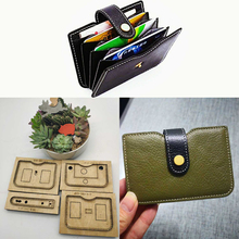 DIY leather craft multi layer card holder small wallet snap button belt die cutting knife mould hand machine punch tool 2024 - buy cheap