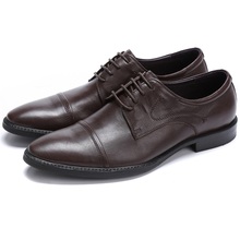 Large size EUR46 black / brown dress shoes mens wedding shoes sheepskin leather office shoes mens business shoes 2024 - купить недорого