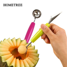 HOMETREE-Bola de excavación de sandía de acero inoxidable, cuchillo para tallar, plato de fruta, corte de flores, accesorios de cocina, H641 2024 - compra barato