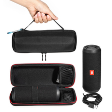 Estojo de eva para viagem, bolsa de armazenamento organizadora para jbl flip 3 sem fio bluetooth alto-falante e cabo (apenas estojo) 2024 - compre barato