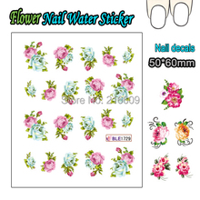 Nail 22Sheets/Lot 11 Designs The Best Flower Water Nail Sticker Nail Art Water Transfer Decals Decoration BLE1720-1730 2024 - buy cheap