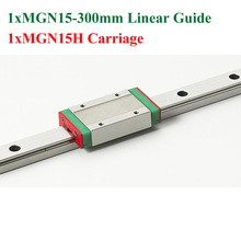 Mini guía lineal MR15 MGN15, riel lineal de 15mm de longitud, 300mm de acero deslizante con bloques MGN15H CNC, novedad 2024 - compra barato