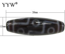 YYW-Cuentas Dzi tibetanas ovaladas de piedra de 9 ojos para fabricación de joyas Diy, collar, pulsera, abalorios, agujero: Mala budista de 2mm 2024 - compra barato