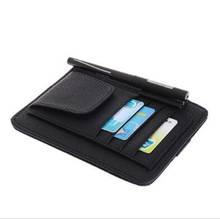 Black Car Sun Visor Pocket Organizer Pouch Bag Card Pen Glasses Storage Holder 2024 - buy cheap