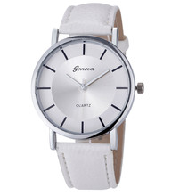 Geneva женские модные ретро часы с кожаным циферблатом Аналоговые кварцевые наручные часы женские часы лучший бренд класса люкс CreativeFashion Saat 2024 - купить недорого