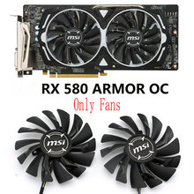 Original para msi rx570 rx580 rx470 rx480 armadura gráfica placa de vídeo ventilador refrigeração pld09210s12hh dc12v 0.40a pld09210b12hh 2024 - compre barato