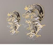 China dragon big small set applique patches vintage embroidered badge fabric patch Fashion clothing decoration accessories patch 2024 - buy cheap