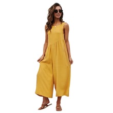 Casual Loose Jumpsuits For Women 2019 Spring Summer Black White Boho Jumpsuit Backless Party Sexy Rompers Womens Jumpsuit 2024 - buy cheap