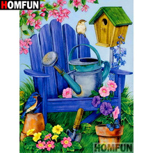 HOMFUN Full Square/Round Drill 5D DIY Diamond Painting "Animal bird chair"3D Diamond Embroidery Cross Stitch Home Decor A20075 2024 - buy cheap