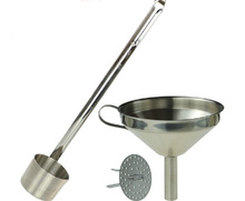 304 stainless steel wine ladle with 12cm diameter funnel and filter 125ml wine scoop 2024 - buy cheap