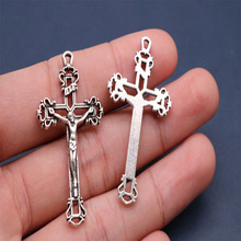 New Religion Christ Alloy Jesus Cross Rosary Center Medal. Jesus mercy icon cross pendant 10 pieces 2024 - buy cheap