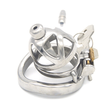 Male Chastity Device Hollow Stainless Steel Cock Cage with Removable Urinary Tube Penis Cage Penis Rings Sex Toys for Men G241B 2024 - buy cheap