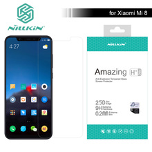 Стекло Nillkin для Xiaomi Mi 8 9h/ч + Pro Xiaomi M8, закаленное стекло, защита экрана 0,2 мм для Xiaomi Mi8, стекло Nilkin 2024 - купить недорого