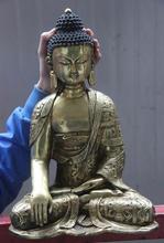 16 Chinese Buddhaism Temple Copper Bronze Sakyamuni Amitabha God Buddha statue 2024 - buy cheap