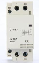 Household AC contactor  220V 63Amps 2P 1NO+1NC 220V CT1-63 modular contactor 2024 - buy cheap