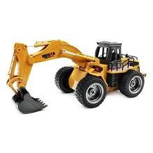 Upgrade Huina 1530 1:18 RC Metal Excavator Remote Control Alloy Rooter Truck RTR With Charging Battery Kids Toys Christmas Gifts 2024 - buy cheap