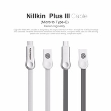 Оригинал Nillkin Micro USB Type-C 2 в 1 2.1A Синхронизации Данных Кабель Зарядного Устройства для Huawei P9 LG G5 OnePlus 2 3 Samsung Galaxy S6 S7 Edge 2024 - купить недорого