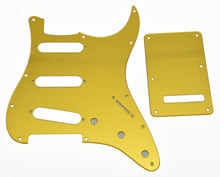KAISH Gold Mirror SSS ST Style Guitar Pickguard Back Plate Screws fits USA ST 2024 - buy cheap