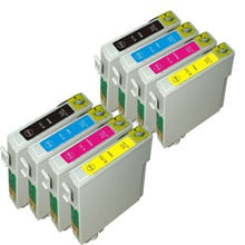 Cartuchos de tinta T0711-T0715 para impresora Epson Stylus, recambio de tinta Compatible con T0711, SX218, SX215, SX210, SX115, SX400, SX515W, SX605, SX610FW, 8 Uds. 2024 - compra barato
