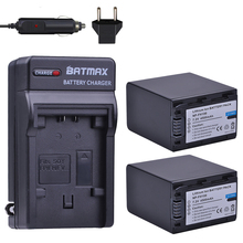 Batería NP FH100 + cargador de pared para sony NP-FH100, 4500mAh, NP-FH30, FH100, FH50, FH90, FH70, DCR-SX40, SX40R, SX41, 2 unidades 2024 - compra barato