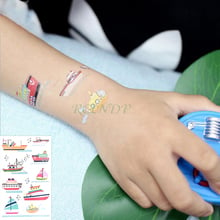 Tatuaje temporal a prueba de agua pegatina barco velero submarino Gaviota tatuaje flash tatuajes falsos para chico hombre mujer 2024 - compra barato