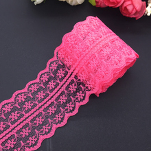 10yards/lot 45mm Wide Light Rose Bilateral Handicrafts Embroidered Net Lace Trim Ribbon Wedding/Birthday/Christmas Decorations 2024 - buy cheap